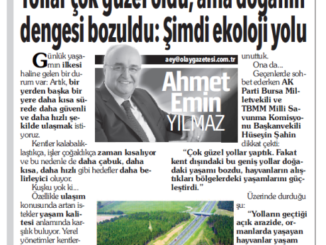 EKOLOJİ KÖPRÜSÜ MAYIS YAZI KUPÜRÜ
