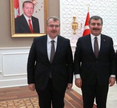 SAĞLIK BAKANI DR FAHRETTiN KOVCA VE SAĞLIK BAKAN YARDIMCISI HALiL ELDEMiR SAĞLIK BAKANI DR FAHRETTiN KOVCA VE SAĞLIK BAKAN YARDIMCISI HALiL ELDEMiR