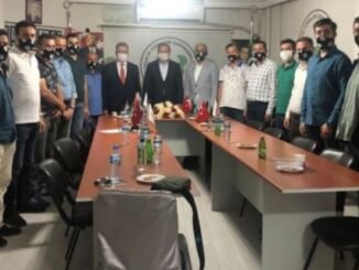 HAKAN CAVUSOGLU VE ALi MOLLASALiH BATI TRAKYA TURKLERi DERNEGi ZiYARETi