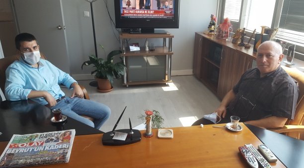 KENTSEL DÖNÜŞÜM FORMÜLÜ OLAY ZiYARET iMO BAŞKANI MEHMET ALBAYRAK VE CEVAT ŞAHiN