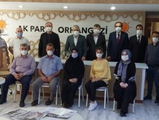 AK PARTi iL KOORDiNATORU MUHAMMED BALTA AK PARTi iL BASKANI AYHAN SALMAN ORHANGAZi ZiYARETi iSTiSARE