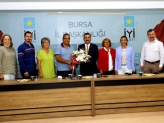 CHP iL BASKANI iSMET KARACA iYi PARTi iL BASKANI SELCUK TURKOGLU HAYIRLI OLSUN ZiYARETi
