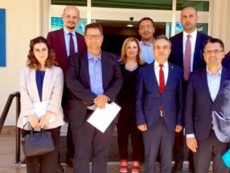 DEVA PARTISI GENEL BASKAN YARDIMCISI BURAK DALGIN IL BASKANI SERKAN OZGOZ VE KURUCULAR KURULU