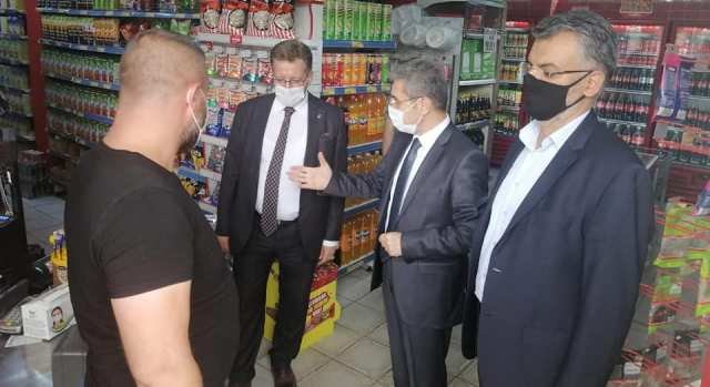 YILDIRIM KAYMAKAMI BELEDiYE BASKAN YARDIMCISI VE iLCE SAGLIK MUDURU KORONAViRUS KURALLARI DENETiMi
