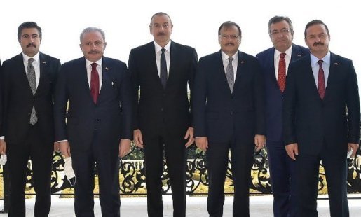 iLHAM ALiYEV HAKAN CAVUSOGLU MUSTAFA SENTOP iLHAM ALiYEV HAKAN CAVUSOGLU MUSTAFA SENTOP