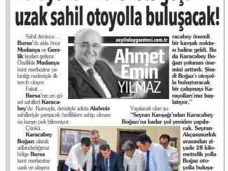 KARACABEY BOGAZI YOLU iCiN iNCELEMESi