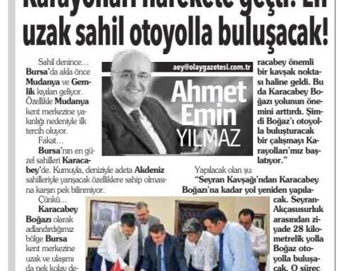 KARACABEY BOGAZI YOLU iCiN iNCELEMESi KARACABEY BOGAZI YOLU iCiN iNCELEMESi