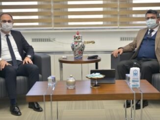 YILDIRIM BELEDiYE BASKANI OKTAY YILMAZ VE PROF DR SULEYMAN SAHiN