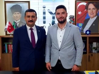 IYI PARTI IL BASKANI SELCUK TURKOGLU VE ITI PARTI IL GENCLIK KOLLARI BASKANI UGUR CAN ALTINSOY