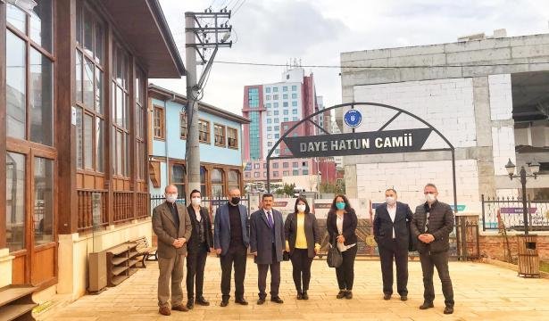 iYi PARTi GRUP BASKANI iSMAiL TATLIOGLU SELCUK TURKOGLU DAYE HATUN CAMii ONU VE TiCARET BORSASI iCiN YAPILAN iNSAAT iYi PARTi GRUP BASKANI iSMAiL TATLIOGLU SELCUK TURKOGLU DAYE HATUN CAMii ONU VE TiCARET BORSASI iCiN YAPILAN iNSAAT