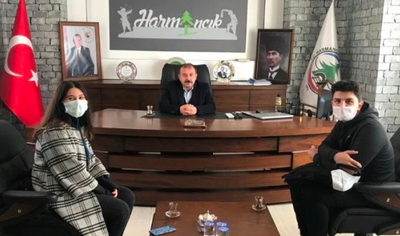 HARMANCIK BELEDiYE BASKANI YILMAZ ATAS VE GENCLER HARMANCIK BELEDiYE BASKANI YILMAZ ATAS VE GENCLER