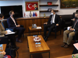 HAKAN CAVUSOGLU VE AB TURKiYE DELEGASYONU BASKANI