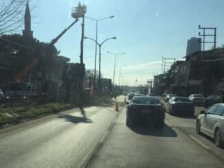 SEHiR HASTANESi METROSU MUDANYA YOLU GECiT HAZIRLIK CALISMALARI