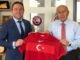 FUTBOL FEDERASYONU BASKANI NiHAT OZDEMiR VE AK PARTi BURSA MiLLETVEKiLi ATiLLA ODUNC