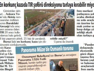 BARAKFAKI KAVSAGI KAZASI VE MART TARIHLI GAZETEDE N TOZUN BINGOL TESPITLERI