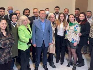 TDP IL BASKANI BULENT CELIK VE YONETIMI