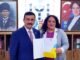 iYi PARTi iL BASKANI SELCUK TURKOGLU VE OZGUR SiMSEK