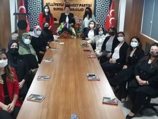 MHP IL KADIN KOLLARI BASKANI FILIZ DAGHAN DUZCU VE ILCE KADIN KOLLARI BASKANLARI