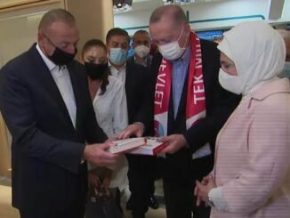 CUMHURBASKANI RECEP TAYYiP ERDOGAN AZERBAYCAN CUMHURBASKANI iLHAM ALEYiV EMiNE ERDOGAN MiHRiBAN ALiYEV