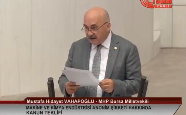 TBMM GENEL KURULU MHP BURSA MiLLETVEKiLi M HiDAYET VAHAPOGLU TBMM GENEL KURULU MHP BURSA MiLLETVEKiLi M HiDAYET VAHAPOGLU