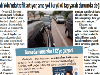 CALI YOLU CEMIL AYDIN UYARI YAZISI KUPURU