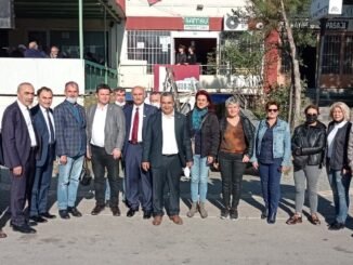 CHP iL BASKANI iSMET KARACA BURSA MiLLEUTVEKiLi ERKAN AYDIN AKPINAR MAHALLESi ZiYARETi