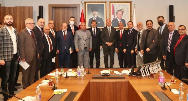 iCiSLERi BAKANI SULEYMAN SOYLU HAKAN CAVUSOGLU MUSTAFGA ESGiN AHMET KILIC ZAFER IYIK BiLDEF BASKANI RAMAZAN ALP VE YONETiMi iCiSLERi BAKANI SULEYMAN SOYLU HAKAN CAVUSOGLU MUSTAFGA ESGiN AHMET KILIC ZAFER IYIK BiLDEF BASKANI RAMAZAN ALP VE YONETiMi