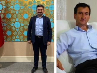 AK PARTi MUDANYA iLCE BASKANI ORHAN SAMAST VE AK PARTi HARMANCIK iLCE BASKANI RAMAZAN AY