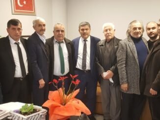 DP iL BASKAN ADAYI RIFAT HALiC iSMET KOYUNCU VE EKiP