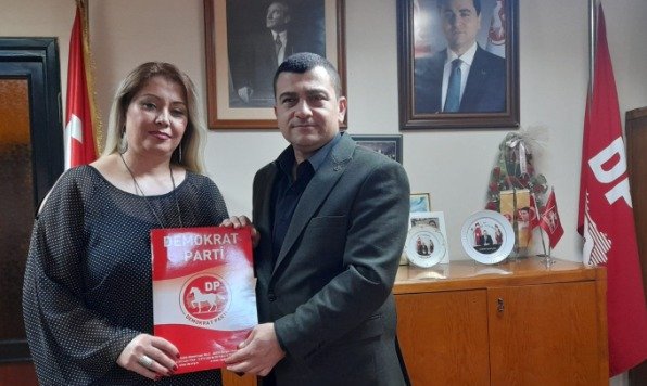 DP IL BASKANI CAGRI KAPLAN VE DP IL KADIN KOLLARI BASKANI NUR SAHIN DP IL BASKANI CAGRI KAPLAN VE DP IL KADIN KOLLARI BASKANI NUR SAHIN