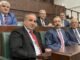 TiCARET BAKANI MEHMET MUS VE BURSA MiLLETVEKiLi MUFiT AYDIN AK PARTi GRUP TOPLANTISINI BiRLiKTE iZLEDi