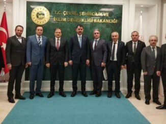 CEVRE VE SEHiRCiLiK BAKANI MURAT KURUM HAKAN CAVUSOGLU iMSiAD BASKANI MUSTAFA ANDIC