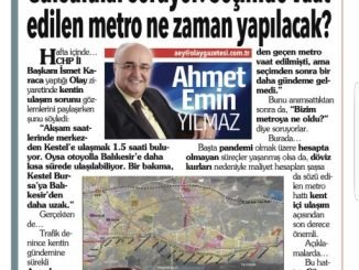 GURSU CALI METROSU OLAY GAZETESI YAZI KUPURU