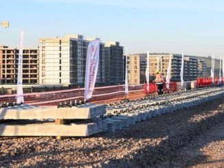 HIZLI TREN MUDANYA YOLU VIYADUGU RAY SERME HAZIRLIGI