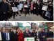 CHP iL BASKANI iSMET KARACA VE GELECEK PARTiSi iL BASKANI ALPASLAN YILDIZ ZAMLARI PROTESTO ACIKLAMALARI