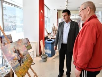OSMANGAZi BELEDiYE BASKANI MUSTAFA DUNDAR VE ORTA ASYA ULKELERiNDEN GELEN TURK SANATCILAR