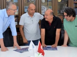 KARACABEY BELEDiYE BASKANI ALi OZKAN VE HIZLI TREN SANTiYESi GORUSMESi