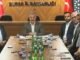 iLCE BASKANLARIYLA TOPLANTI MHP iL BASKANLIGI iSMET BUYUKATAMAN M HiDAYET VAHAPOGLU