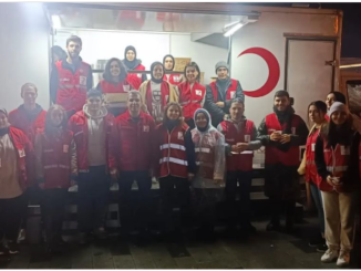 KIZILAY YILDIRIM SUBESI GONULLULERI DUZCE DEPREMZEDELERE DESTEK