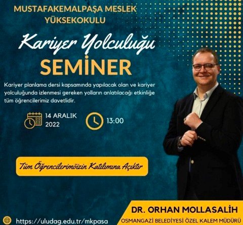 MUSTAFAKEMALPASA MESLEK YUKSEK OKULU VE DR ORHAN MOLLASALiH DERSi