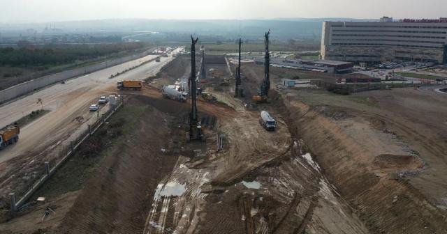 SEHiR HASTANESi METRO iSTASYONU CALISMALARI SEHiR HASTANESi METRO iSTASYONU CALISMALARI