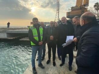 AK PARTI BURSA MILLETVEKILI ZAFER ISIK VE GEMLIK KARACAALI BALIKCI ISKELESI INCELEMELERI