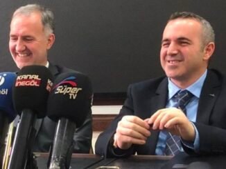 INEGOL BELEDIYE BASKANI ALPER TABAN VE TKDK BURSA IL KOORDINATORU BILAL TUNC