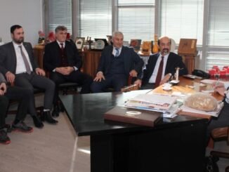 ARTVIN KAFKAS DERNEKLERI KONFEDERASYONU GENEL BASKANI BAHADIR MANASOGLU VE YONETIMI OLAY ZIYARETI