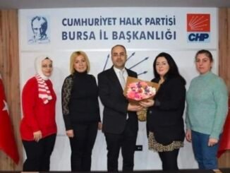 CHP iL BASKANI TURGUT OZKAN VE TDP YONETiCiLERi