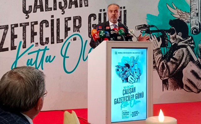 BUYUKSEHiR BELEDiYE BASKANI ALiNUR AKTAS OCAK CALISAN GAZETECiLER GUNU DAVETi