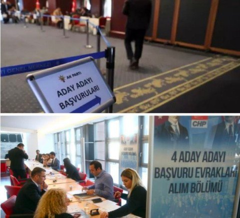 AK PARTi VE CHP GENEL MERKEZLERi ADAY ADAYLARI BASVURU MASALARI AK PARTi VE CHP GENEL MERKEZLERi ADAY ADAYLARI BASVURU MASALARI
