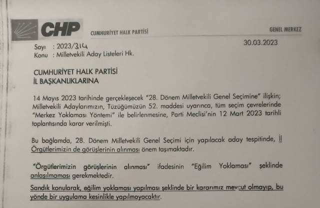 CHP PARTi ORGUTLERiNE ADAY iSMi ONERiSi GENELGESi CHP PARTi ORGUTLERiNE ADAY iSMi ONERiSi GENELGESi