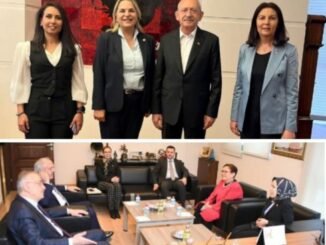 CHP GENEL MERKEZI PROF DR LALE KARABIYIK IYI PARTI GENEL MERKEZI PROF DR ISMAIL TATLIOGLU BAYRAMLASMALAR