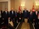 RUMELi BULUŞMASI SONRASI CUMHURBAŞKANI RECEP TAYYiP ERDOĞAN HAKAN ÇAVUŞOĞLU SÜLEYMAN SOYLU MUSTAFA ŞENTOP